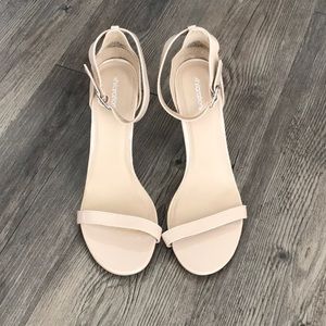 LIke-New Xhilaration Nude Strappy Heels 8.5